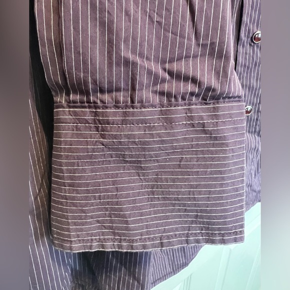 Flying R Ranchwear Ruddock Mfg company 14 1/2 33c Purple Stripe Women Button - Picture 7 of 7